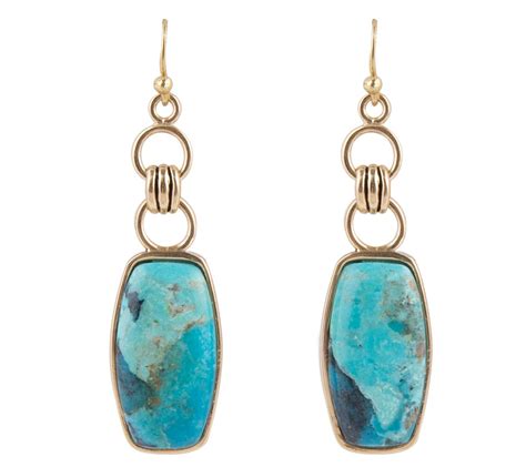 Barse Artisan Crafted Turquoise Dangle Earrings QVC Com