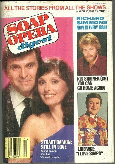 Stuart's son chris announced his passing to abc7 reporter george pennacchio and told him general hospital was his father's 'favourite place to be'. Soap Opera Digest March 30, 1982 Stuart Damon and Gail Rae General Hospital on the Cover | Soap ...