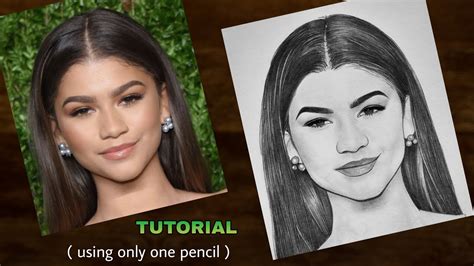 How To Draw Zendaya From Spiderman Step By Step Drawing Tutorial