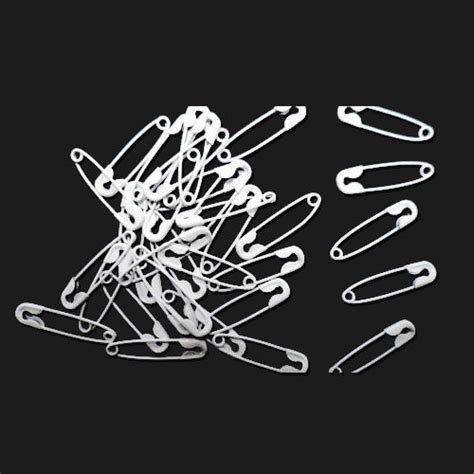 White Safety Pins Standard Shape 19mm Bags And Tags Australia