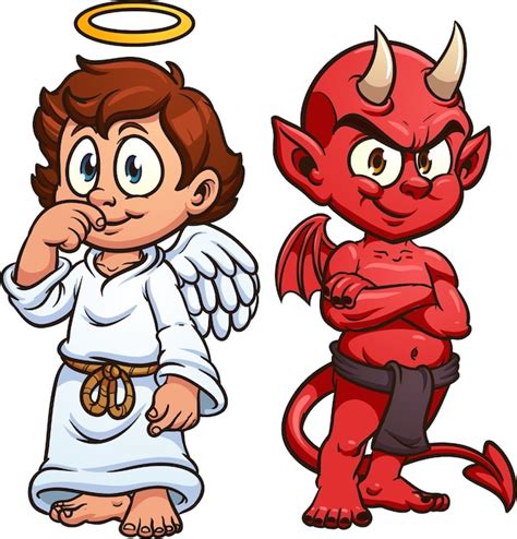 Angel And Devil Svg