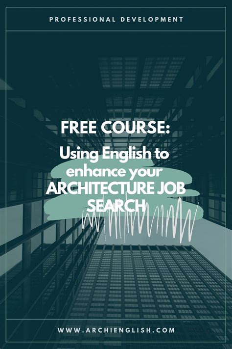 Using English To Enhance Your Architecture Job Search On The