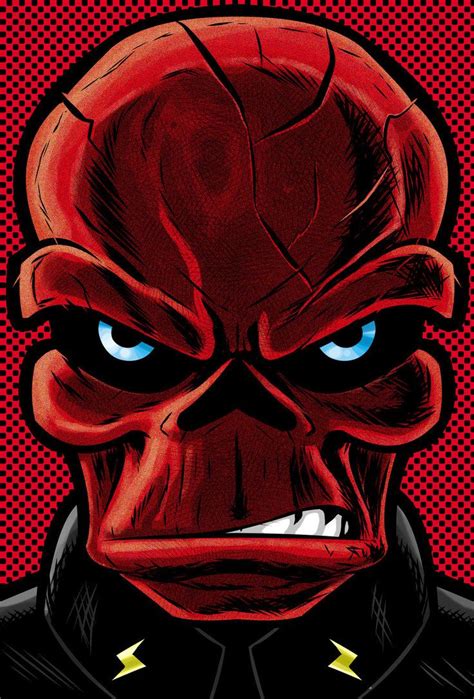 Red Skull P Series Arte Da Marvel Banda Desenhada Super Herói