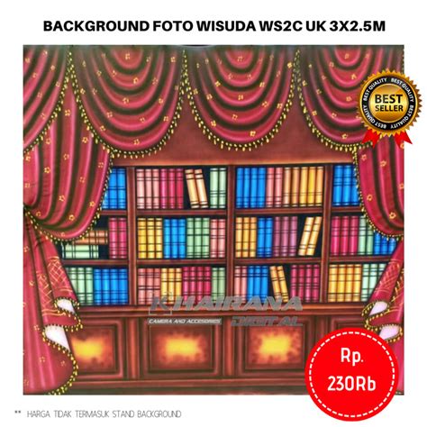 Jual Background Backdrop Latarlayar Studio Foto Wisuda Ws2c 3x25m