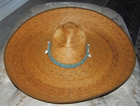 1979 Mexican Sombrero Western Charro Hat Straw Vaquero El Charro Euc 22