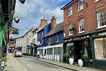 Dorking’s West Street, home to a number of antique stores. Photo ...