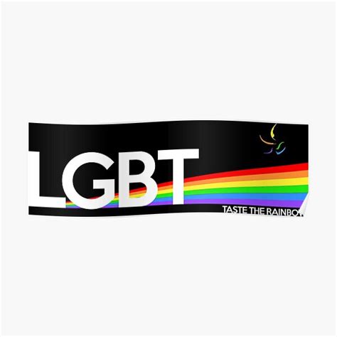 Lgbt Taste The Rainbow Shirt Poster By Janeflame Redbubble