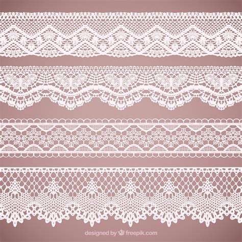 Sweet Lace Borders Svg Cut File Clipart Set For Silho