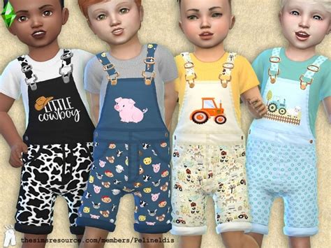 Toddler Farm Life Overall By Pelineldis At Tsr Sims 4 Updates