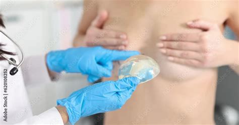 Video Plastic Surgeon Doctor Showing Nude Woman Patient Silicone