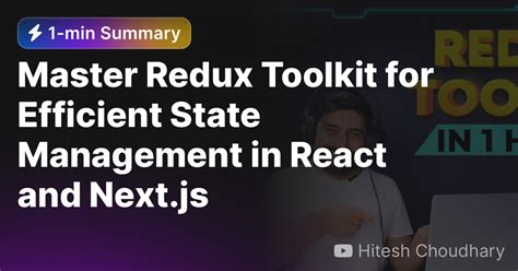 Master Redux Toolkit For Efficient State Management In React And Next Js Eightify