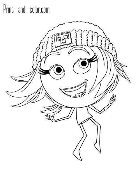 Emoji Coloring Pages Print And