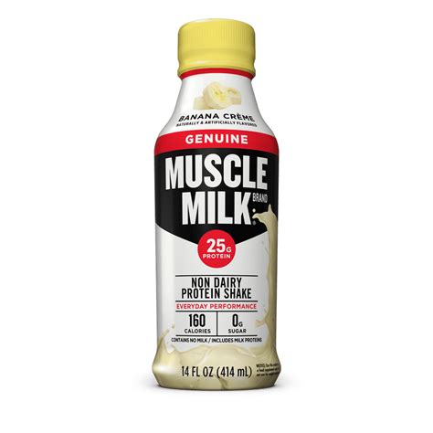 Muscle Milk Protein Shake Banana Crème 25g Protein 12 Ct