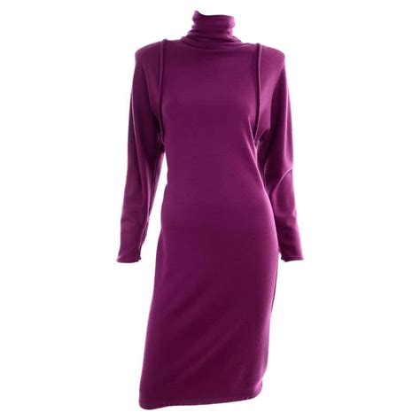 1980s Deadstock Emanuel Ungaro Purple Vintage Dress New W Tags At 1stdibs