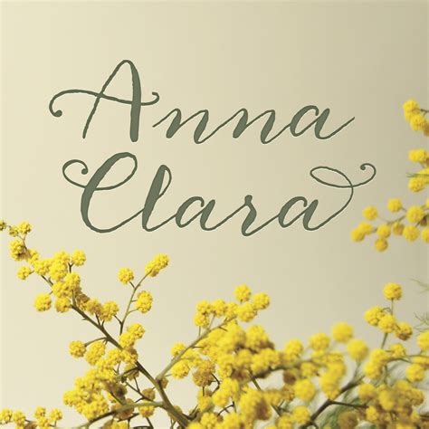 Anna Clara Font Calligraphy Name Learn Calligraphy Hand Lettering