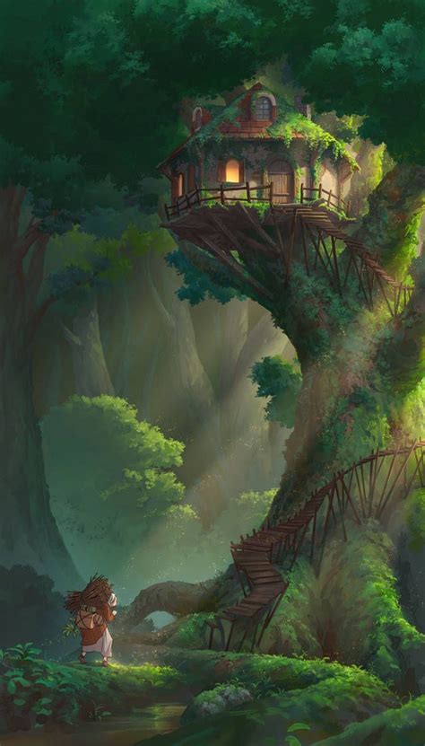 Treehouse By Nathanparkart On Deviantart Treehouse By Nathanparkart