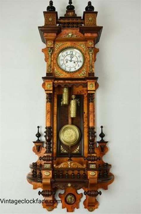 Antique Spectacular Gustav Becker Wall Clock 155 Cm Antiquescouk