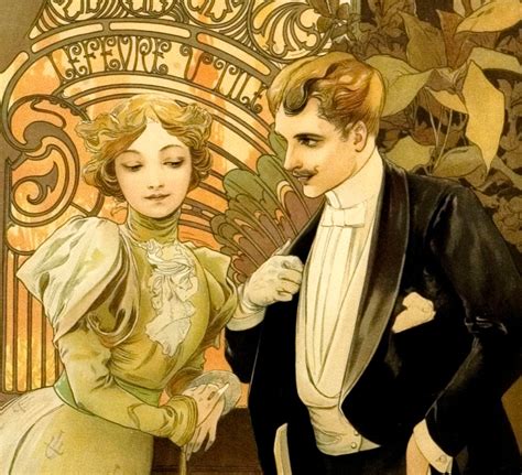 Original Art Nouveau Poster By Mucha For Flirt Biscuits At 1stdibs