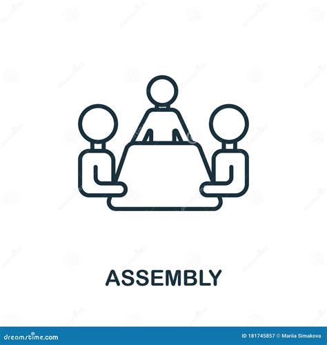 Assembly Icon From Production Management Collection Simple Line