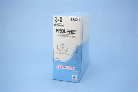 Ethicon Suture 8842h 3 0 Prolene Blue 36 Mh Taper Double Armed