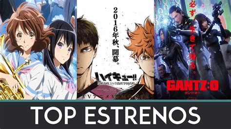 Top Estrenos Anime OtoÑo 2016 Youtube