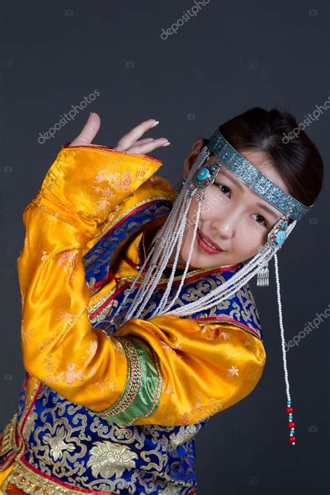 Young Girl In Buryat National Costume Dances Stock Photo By ©alendelong
