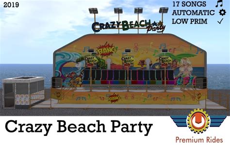 Second Life Marketplace Premium Rides Crazy Beach Party