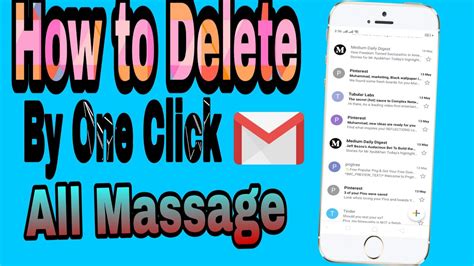 How To Delete All Gmail Inbox Massage At Once On Android Youtube