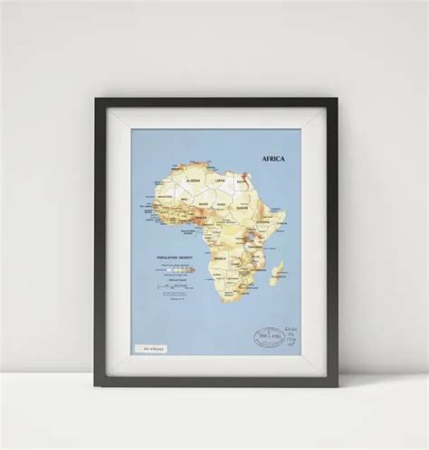1979 Map Africa Population Density Africapopulation Map Size 18