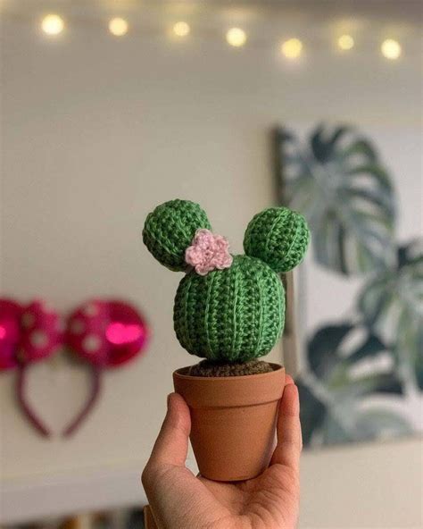 Mouse Cactus Disney Inspired Minniemickey Cactus Fake Etsy