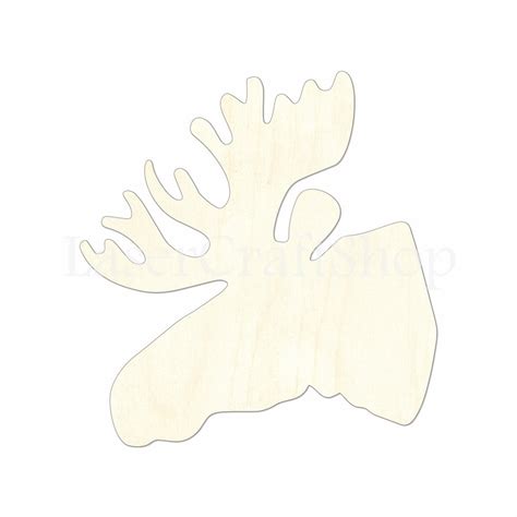 2 34 Moose Head Wooden Cutout Shape Silhouette | Etsy