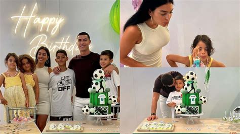 Cristiano Ronaldo And Georgina Rodriguez Celebrate Their Twins Sixth