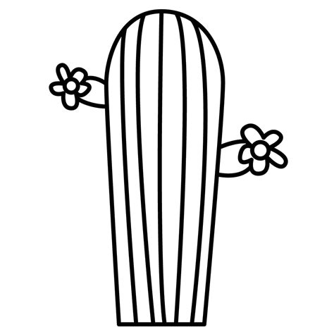 Dibujo De Cactus Para Colorear E Imprimir Dibujos Y Colores