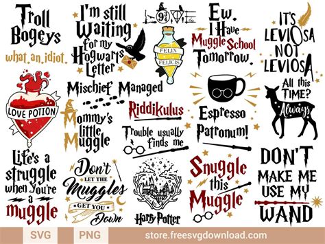Harry Potter Svg And Png Free Cut Files Free Svg Download