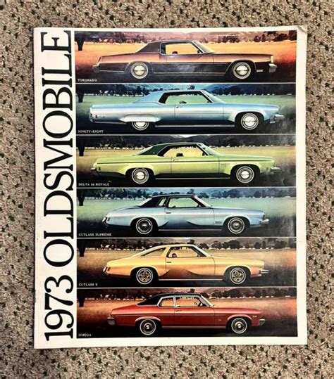 Vintage Oldsmobile Sales Catalog Brochure Toronado Cutlass Omega Picclick