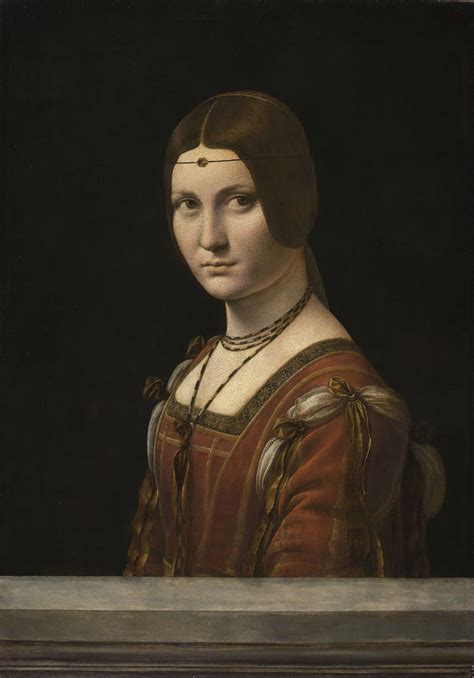 La belle ferronnière is a portrait of a woman, usually attributed to leonardo da vinci, in the louvre. kART à voir: n°308 Portrait de femme (La Belle Ferronnière ...