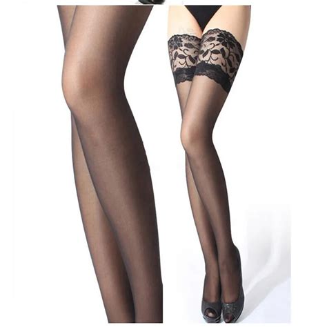 new arrival womens sexy lace black silk thigh high stockings hosiery over knee socks hot new in
