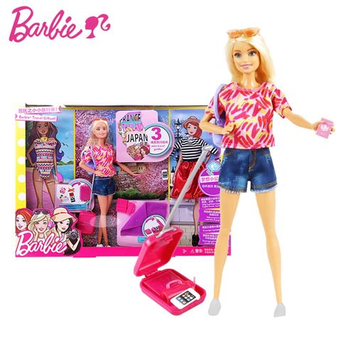 Barbie Original Brand Travel Tset Doll Barbie Girl Pretend Dolls