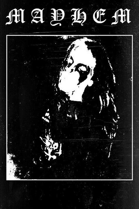 Dead Mayhem Black Metal Art Mayhem Black Metal Extreme Metal