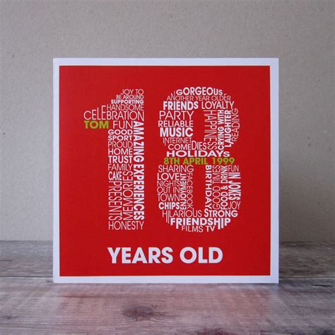18 Th Birthday Cards Card Design Template