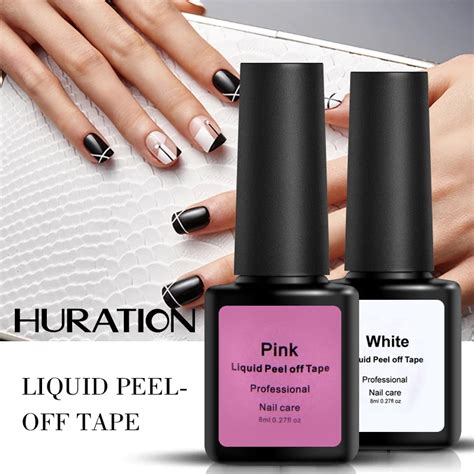 Huration Professional Easy Clean Peel Off Liquid Skin Latex Gel Nail