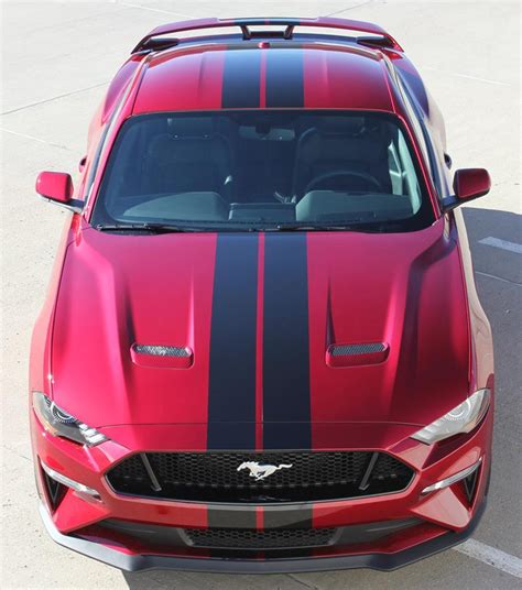 Ford Mustang Duel Racing Stripes Stallion Slim 2015 2017