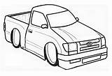 Toyota Drawing Truck Line Tacoma Supra Getdrawings sketch template