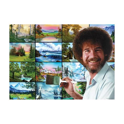 Bob Ross These Things Live Right In Your Brush 1000 Piece Jigsaw Puzzle