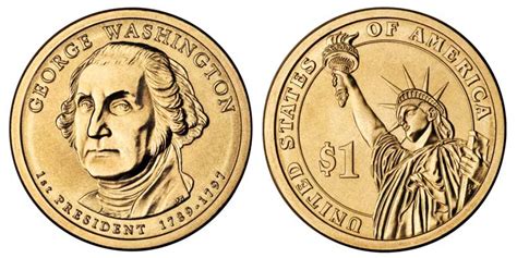 2007 P Presidential Dollars George Washington Golden