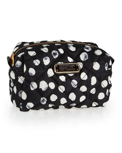 Marc By Marc Jacobs Crosby Quilted Polka Dot Cosmetics Bag Black Multi