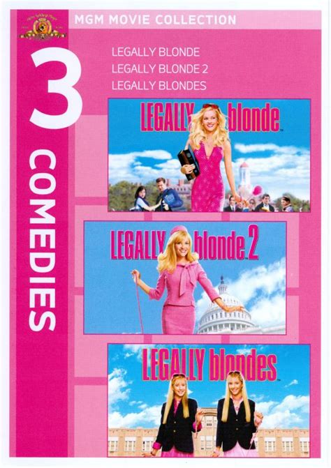 Legally Blonde Triple Feature 3 Discs Dvd Best Buy