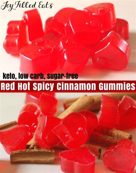 Red Hot Cinnamon Gummies Keto Low Carb Sugar Free Spicy Cinnamon