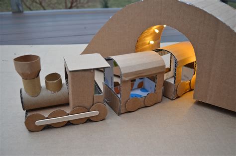 9 Easy Cardboard Train Craft Ideas Diy Small Christmas Trains