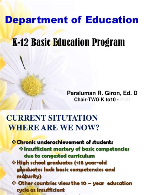 K To 12 Basic Education Curriculum Curriculum Literacy